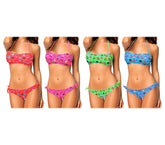 KL206 Maillot bikini bandeau mod. Cupcakes avec double impression by MWS AHEAD