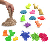 100490 sable cinétique à modeler avec des moules Playset de DINOSAURES 300 gr