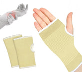 068089 Set de 2 bandes élastique DUNLOP beiges pour poignets en coton élastique