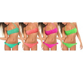 Maillot bikini MWS Ahead mod. Daisy avec bandeau rembourré et fleurs en relief
