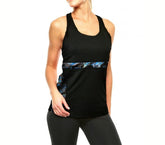KZ-291 Débardeur de sport pour femmes en tissu respirant avec décollet