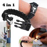 Kit de survie - bracelet camp de randonnée feu silex sifflet