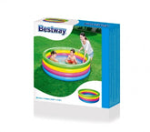 51117 - Piscine gonflable - arc en ciel - Bestway 4 anneaux 157 x 46 cm