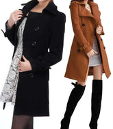 Trench-coat longue coupe classique pour femme PURE à double boutonnage