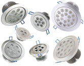 Ampoule LED spot encastrable rond ressort 3W 5W 7W 9W 12W 15W 18W lumière froide