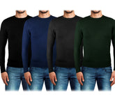 A3 Pull ras de cou pour homme TROPICAL GRADEN modèle MIDWEST slim fit 4 couleurs