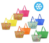 375839 Sac isotherme FREE-GO fantaisie ondes multicolore à double poignée