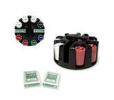 478024 Set de poker CIGIOKI avec 2 jeux de cartes 200 jetons et rangement