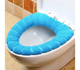 4367 Couvre-siège en tissu pour le wc diamètre 30 cm doux et chaud