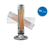 586118 Chauffage fibre de carbone DICTROLUX rotatif 180° économise énergie 900W
