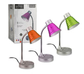 618609 Lampe de bureau colorée ELETTRO GT avec bras flexible 36 cm E14
