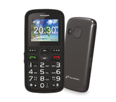 TM-C08BK Téléphone portable pour personnes âgées Techmade bouton SOS avec base