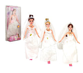 223246 Poupée MARIÉE MAGNIFIQUE avec voile et des accessoires