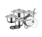 RL-1232 Batterie de cuisine ROYALTY LINE en acier inoxydable 12 pièces
