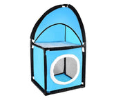 004065 Abri pour chat d'angle KITTY CORNER 2 étages rembourré 71 x 36 x 36 cm
