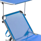 Transat en aluminium Q.BO avec parasol modèle SAPRI en textilène