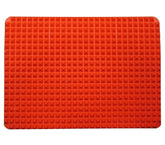 878867 Tapis de cuisson texture pyramide en silicone pour cuisson saine au four