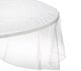 303009 Nappe ronde toile cirée PVC diamètre 150 cm imperméable et transparente