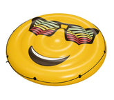 43139 Matelas Géant de Piscine Smiley lunettes de soleil diamètre 188 cm Bestway