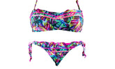 DW8885 Maillot de bain bikini rembourrés mod. ALICE avec dessins de fleurs