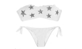 DW8861 Maillot de bain bikini bandeau mod. LYCIA fantaisie d'étoille