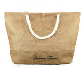 423110 Sac de plage Sabrina Tenori MIRANDY fantaisie bicolore avec anses