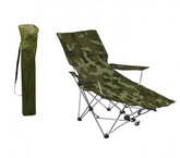 391808 Chaise pliante modèle camouflage avec repose-pied Camping Plage etc ONSH