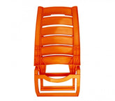chaise pliante plage EVERTOP en plastique rigide plusieurs couleurs 65X38X50cm