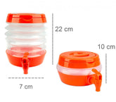 224328 Bidon d'eau à soufflet avec robinet économie d'espace WELKHOME 3.5 Lt