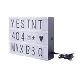 181774 Panneau rétro-éclairé Led LightBox format A4 96 charactères 30x23C cm