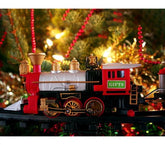 830082 Train de Noël à piles pour arbre de noël avec lumières et sons 75cm D