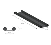 1470 Double Boudin de porte stop froid pour portes 95x950mm marron