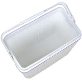 271681 Glacière ADRIATIC 24L. en plastique rigide non toxique blanc 40x37x23cm