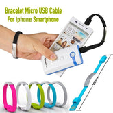 Bracelet en silicone unisexe - câble chargeur pour mobile i-phone 5/5s/6/6plus