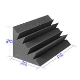FUBUCA panneaux polyuréthane coudés acoustiques 12x12x24cm Bass Trap