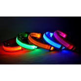 FUBUCA Collier réglable LED pour chiens avec charge solaire et usb 3 tailles