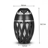 Haut-parleur lanterne effet flamme Cassa avec Bluetooth et rechargeable