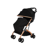 B30409-BK Poussette bébé pliante BLACK NUNU 'BUGSY avec housse de pluie