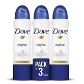 Pack de 3 déodorants Dove ORIGINAL spray 48h 150ml hydratant