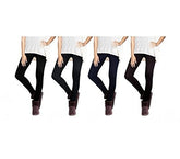 Set de 4 leggings fantasy woman ETHNIQUE effet thermique doublure en peluche