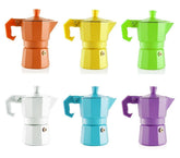 Cafetière italienne pour 3 tasses de café de couleurs FUN - WELKHOME -