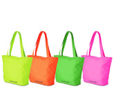 382509 Sac de plage femme Onshore fluo double poignée et fermeture éclair