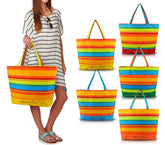 Sac de plage SABRINA modèle FULL COLOR spacieux en tissu avec fermeture zip