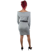 Robe étroite Ramona pour femme avec col bateau