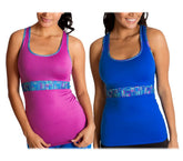 BU1019 Débardeur de sport stretch mod. Motivation avec bande de soutien poitrine