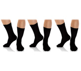 N826 Pack de 6 ou 12 paires de chaussettes noires courtes hommes en coton chaud