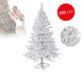 168765 Sapin de Noël synthétique NOEL BLANC haut de 210 cm Blanc 860 branche