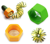 320068 Taille courgettes et légumes en spirale - forme d'écrou (Jaune)