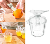 704639 - presse jus - squeezer-agrumes manuel avec applicateur - forme oiseau
