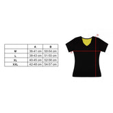 T-shirt amincissant UNISEX T SHIRT SAUNA en néoprène de M à XXL